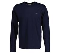Gant Herren Reg Shield Ls T-Shirt T Shirt, Evening Blue, 3XL EU