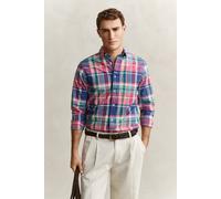 Gant Herren Hemd INDIAN MADRAS CHECK Regular Fit, rot, Gr. L