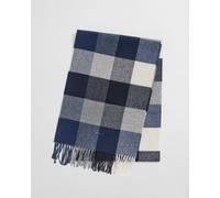 GANT Herren Mehrfarbig karierter Wollschal (ONE SIZE) Schwarz Grau