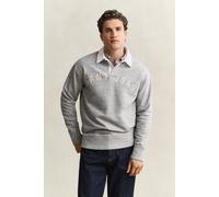 GANT Herren Melierter Rugger (M) Grau MELANGE