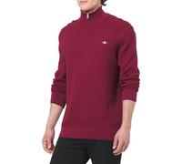 GANT Herren Micro Texture HZ Pullover, PLUMPED RED, XXL
