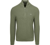 Gant Half-Zip Pullover Micro Textured Grün - Größe XL Grün XL