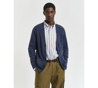 GANT Herren Mouliné Strickjacke aus Wollmix (M) DARK NAVY MELANGE