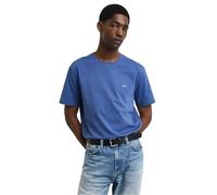 GANT Shield Regular Fit T-Shirt Rundhals Vintage Blue, Einfarbig