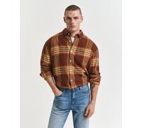 GANT Herren Oversized Twillhemd aus Flanell (L) MAHOGANY Braun