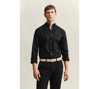 GANT Herren Pinpoint Oxford-Hemd (S) Schwarz