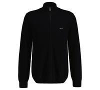 Gant Herren Cotton Pique Zip Cardigan Strickjacke, Schwarz, XL EU