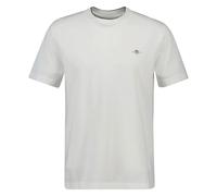 GANT Herren Pique-T-Shirt - PIQUE T-SHIRT, Kurzarm, Rundhals, Logo, uni Weiß 4XL