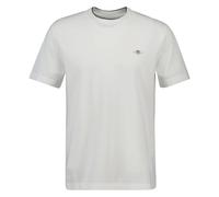 GANT Herren Pique-T-Shirt - PIQUE T-SHIRT, Kurzarm, Rundhals, Logo, uni Weiß 4XL
