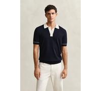 GANT Herren Polopullover aus Baumwoll-Modal-Mix (S) EVENING Blau