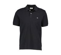 GANT Herren Reg Emb Archive Shield Polohemd, Schwarz, XL EU