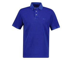 GANT Herren Poloshirt, ausgewaschen - SUNFADED POLO, Washer, Kurzarm, Knopfleiste Blau (Royal Blue) M