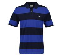 GANT Herren Poloshirt - BLOCK STRIPE POLO, Kurzarm, Knopfleiste, Logo, gestreift Blau (Royal Blue) M