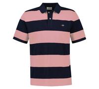 GANT Herren Poloshirt - BLOCK STRIPE POLO, Kurzarm, Knopfleiste, Logo, gestreift Pink (Bubblegum Pink) 3XL
