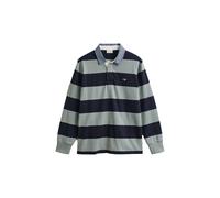 Gant Herren Poloshirt CHAMBRAY HEAVY RUGGER Regular Fit, grau, Gr. L