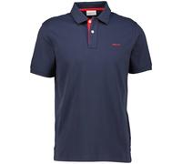 GANT Poloshirt Reg Contrast Piqué Rugger Herren Regular Fit Kurzarm Evening Blue L
