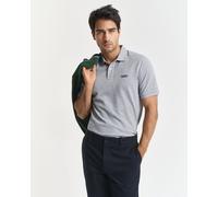 GANT Regular Fit Poloshirt Kurzarm grau