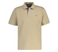GANT Herren Poloshirt - REGULAR CONTRAST PIQUE RUGGER, Knopfleiste, Cotton Stretch Beige (Oat Beige) / XL XL Beige