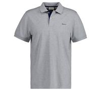 GANT Herren Poloshirt - REGULAR CONTRAST PIQUE RUGGER, Knopfleiste, Cotton Stretch Grau 2XL