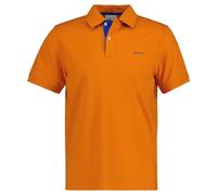 GANT Herren Poloshirt - REGULAR CONTRAST PIQUE RUGGER, Knopfleiste, Cotton Stretch Orange M
