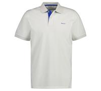 GANT Herren Poloshirt - REGULAR CONTRAST PIQUE RUGGER, Knopfleiste, Cotton Stretch XXL Weiß