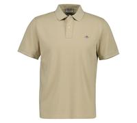 GANT Herren Poloshirt - REGULAR SHIELD, Kurzarm, Knopfleiste, Pique, Stickerei 5XL Beige
