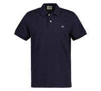 GANT Herren Poloshirt - REGULAR SHIELD, Kurzarm, Knopfleiste, Pique, Stickerei Blau 4XL