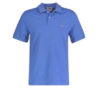 GANT Herren Poloshirt - REGULAR SHIELD, Kurzarm, Knopfleiste, Pique, Stickerei Blau (Perfect Blue) 2XL