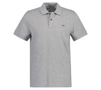 GANT Herren Poloshirt - REGULAR SHIELD, Kurzarm, Knopfleiste, Pique, Stickerei Grau XL