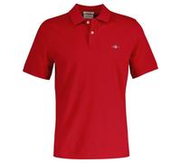 GANT Herren Poloshirt - REGULAR SHIELD, Kurzarm, Knopfleiste, Pique, Stickerei Rot (Ruby) / 2XL XXL Rot