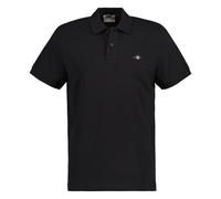 GANT Herren Polohemd Reg Shield – Piqué, Schwarz, Größe S