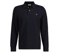 Gant Herren REG Shield LS Pique Rugger Polohemd, Black, Standard