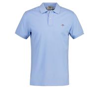 GANT Herren Poloshirt - SLIM SHIELD PIQUE POLO, Kurzarm, Knopfleiste, Logo Hellblau 3XL