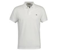 GANT Herren Poloshirt - SLIM SHIELD PIQUE POLO, Kurzarm, Knopfleiste, Logo S Weiß
