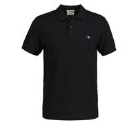 Poloshirt GANT "SLIM ORIGINAL PIQUE SS RUGGER" Gr. 4XL, schwarz (black) Herren Shirts Kurzarm mit Logostickerei auf der Brust (42123809-4XL)