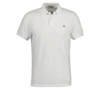 Gant Herren Slim Shield Pique Polohemd, Weiß, L EU