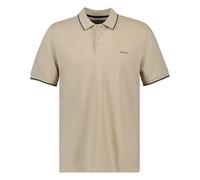 Gant Herren Poloshirt - Tipping Pique Rugger, Kurzarm, Knopfleiste, Logo, Uni Beige (Dry Sand) L