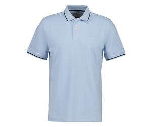 GANT Herren Poloshirt - TIPPING PIQUE RUGGER, Kurzarm, Knopfleiste, Logo, uni Blau (Fresh Blue) M