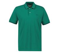 GANT Herren Poloshirt - TIPPING PIQUE RUGGER, Kurzarm, Knopfleiste, Logo, uni Grün (Deep Green) L