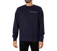 Gant Herren Printed Graphic C-Neck Sweatshirt, Evening Blue, M EU