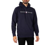 Gant Herren Printed Graphic Hoodie Kapuzenpullover, Evening Blue,M