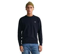 Gant Damen Classic Cotton C-Neck Pullover, Evening Blue, 42
