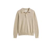 GANT - Polopullover aus Baumwollmix-Flammgarn seed melange - Gr. - L