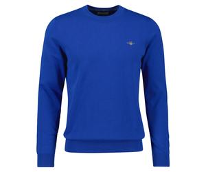 GANT Herren Pullover - CLASSIC COTTON C-NECK, Strickpullover, Rundhals, Baumwolle 4XL Blau