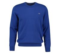 GANT Herren Pullover - CLASSIC COTTON C-NECK, Strickpullover, Rundhals, Baumwolle Blau (Rich Blue) / 4XL XXXXL Blau