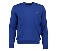 GANT Herren Pullover - CLASSIC COTTON C-NECK, Strickpullover, Rundhals, Baumwolle Blau (Rich Blue) 5XL