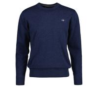 GANT Herren Pullover - CLASSIC COTTON C-NECK, Strickpullover, Rundhals, Baumwolle XXXXL Blau