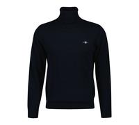 GANT Herren Pullover - CLASSIC COTTON ROLLERNECK, Strickpullover, Rollkragen, Baumwolle Blau 5XL