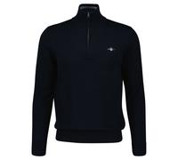 GANT Herren Pullover mit Zip-Kragen - CLASSIC COTTON HALF ZIP, Strickpullover, Baumwolle XXXXL Blau