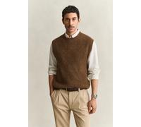 GANT Herren Pullunder aus Alpaka-Woll-Gemisch (S) HAZELNUT MELANGE